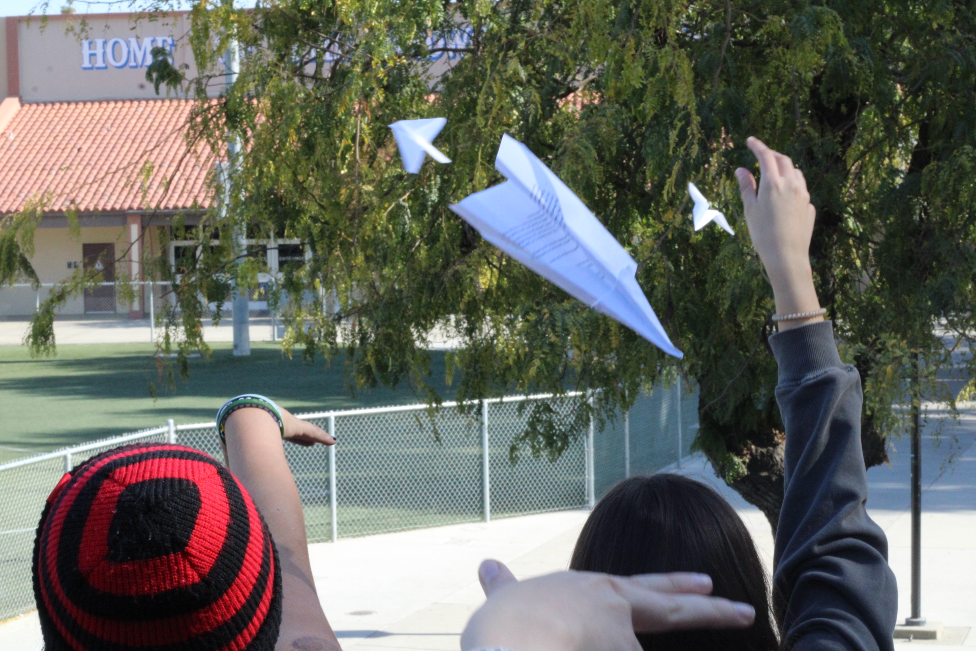 Behind Airplane Throwing